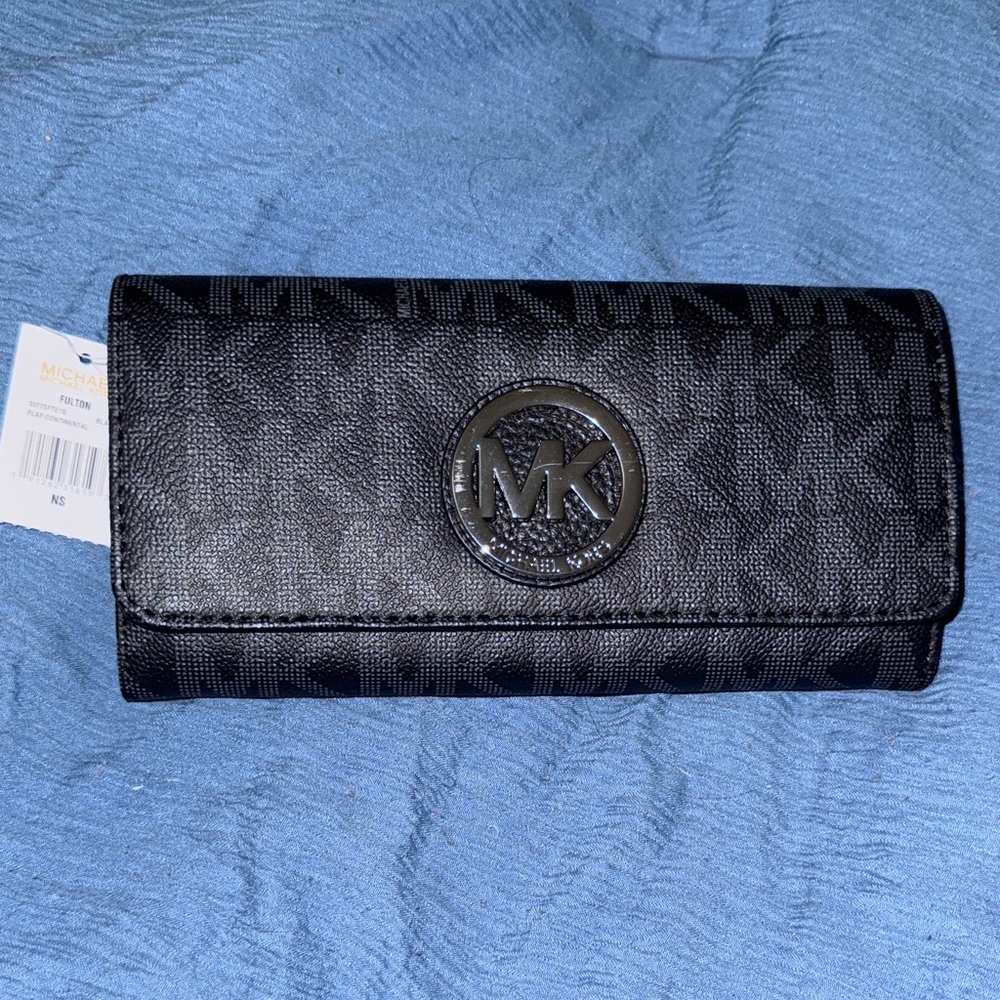 Michael Kors Black Logo Clutch